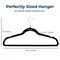 Serenelife Velvet Hangers, Non-Slip Felt Hangers w/ 360 Deg Swivel Hook, Ultra-Thin, Lightweight, Black, 20PK SLHVEL20 - alternate 3