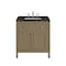 James Martin Vanities Chicago 30" Single Vanity, Walnut Whisper, w/ 3 CM Phantome Eclos Top 503-V30-WLW-3PHT - alternate 1