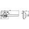 Siemens handle with masking plate standard illuminated size 100x 100 for shaft 12x 8UD1861-4CF01 - alternate 2
