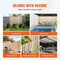Vevor Natural Rolled Bamboo Fence Bamboo Panel 6 ft H x 8 ft L x 0.75 in D. JA-A127C - alternate 3