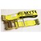 Mytee Products Ratchet Tie-Down Straps w/ Flat Hooks, 3inx30ft Ratchet Straps Yellow, 15,000 lbs BS RS330 - alternate 2