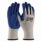 G-Tek GP Latex-Coated Cotton/Polyester Gloves, EN388: 1111, Small, Gray/blue, Pair, 12PK 39-1310/S - alternate 2