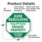 Signmission Dune Rebuilding Keep Off Dunes Priv, 10 Inch X 10 Inch, Aluminum Metal Signs OC-A-10-50 - alternate 2