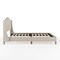 Martha Stewart Amelia Queen Upholstered Platform Bed w/Curved Headboard and Cushioned Siderails, Wood Slat, Beige TW-3WDB02B-Q-BG-MS - alternate 3