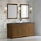 James Martin Vanities Bellshire 72" Double Vanity, Honey Oak w/ 3 CM Parisien Bleu Silestone Top 660-V72-HNO-3PBL - alternate 2