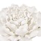 Homeroots 6" Off White Ceramic Flower Hanging Dimensional Sculpture 401281 - alternate 2