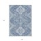 Homeroots 10' X 14' Navy Blue And Denim Blue Medallion Washable Indoor Outdoor Area Rug 589037 - alternate 2