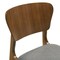 Armen Living Kalia Wood Dining Chair in Walnut Finish with Charcoal Fabric - Set of 2 LCKACHWACH - alternate 2