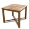 Homeroots 36" Brown Square Solid Wood Trestle Base Dining Table 476415 - alternate 2