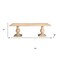 Homeroots 96" Natural Wood Double Pedestal Base Dining Table 554335 - alternate 4