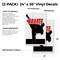 Signmission Karate, Vinyl Decals Only 24 Inch x 36 Inch, Vinyl Decal, 2PK DSB-2436-2PACK-Karate - alternate 2