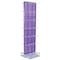 Azar Displays Purple Two-Sided Pegboard Floor Display On Studio Base with 50 6in Clear Hooks 700770-PUR-6C50 - alternate 3