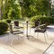 Flash Furniture Square Table Set, Aluminum, Plastic, Rattan, Stainless Steel, Grey TLH-ALUM-24SQ-020CHR4-GG - alternate 2