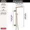 Delta Universal Showering Components Emerge 26" Angular Shower Column 58420-CZ-PR - alternate 2