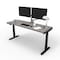 We'Re It Electric Sit Stand Desk, 46.25 H, 24 W X Laminate wood, metal, Black, Sarum Twill VL22BLK7224-8827 - alternate 1