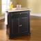 Crosley Alexandria Wood Top Portable Kitchen Island/Cart KF30021ABK - alternate 2