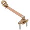 Burndy Cast Bronze Ground Clamp with Copper Strap (1/2" to 1" Pipe) C11CSH3 - alternate 1