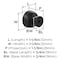 Amerock Chalice 1-1/4 inch (32mm) Diameter Matte Black Cabinet Knob, 10PK 10VMP37022MB - alternate 2
