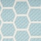 Homeroots 8' Aqua And Ivory Geometric Indoor Outdoor Runner Rug 564048 - alternate 2