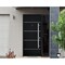 Vdomdoors Steel Door Deux 6083 Black Enamel Sidelight Exterior Window Sidelite Stainless Inserts Entry Door P DEUX6083EXD-BLK-W36+12 x H80-LH-I - alternate 3