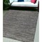 Homeroots 5' X 8' Brown and Ivory Striped Stain Resistant Indoor Outdoor Area Rug 531672 - alternate 1