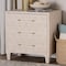 Baxton Studio Nira Modern Beige Faux Shagreen 3-Drawer Storage Cabinet 251-13971-ZORO - alternate 3