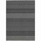 Homeroots 9' X 12' Black And Ivory Chevron Washable Indoor Outdoor Area Rug 612242 - alternate 2