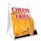 Signmission Cheese Fries, 36 Inch x 24 Inch A-frame Yard Sign, Plastic Sign SBC-2436-Cheese Fries - alternate 1