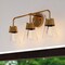 Vaxcel Harper 23.5 in W 3-Light Brass Gold Mid-Century Modern Bathroom Vanity Light Wall Fixture W0470R - alternate 4