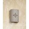 Luxury Lighting Asavva 10.5 in Tall Starburst Ceramic Outdoor Wall Light, Cottonwood Paint Finish, 2PK (2) 410-36-CW-ud-7-17 - alternate 2