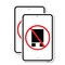 Signmission National Network Prohibited, 12'' X 18'' 2 Signs, Heavy Gauge Aluminum, 2PK A-1218-2PACK-23864 - alternate 1