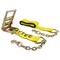 Mytee Products 4 inx40 ft Ratchet Strap w/ Chain Anchor 5,400 Lbs WLL Tie Down Cargo Truck Straps, 2PK RS440CAx2 - alternate 2