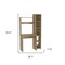 Homeroots 39" Oak Wood Writing Desk 535143 - alternate 2