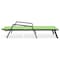 Leisuremod Marlin Patio Chaise Lounge Chair with Armrests in Black Aluminum Frame, Green, 2PK MLABL-77G2 - alternate 4