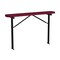 Leisure Craft Bench w/oBack, Ingroud Mount, 6ft, Burgundy B6XPIG-BURGUNDY - alternate 1