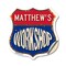 Signmission Matthew's Workshop, 12 Inch X 12 Inch, Vinyl Decal SHI-D-12-489-MATTHEW - alternate 1