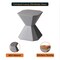 Leisuremod Azure 17 in Modern Round Fiberstone Side Table, Weather-Resistant, Fully Assembled AST17GR - alternate 2