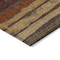 Homeroots 3' X 5' Chocolate Beige And Copper Striped Washable Indoor Outdoor Area Rug 598878 - alternate 3