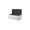 Homeroots Rectangular Green Wooden With Seat Cushion And Inside Storage Bench 379862 - alternate 2