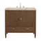 James Martin Vanities Myrrin 36" Vanity, Mid Century Walnut, w/ 3 CM Tajnar Eclos Top 485-V36-WLT-3TJR - alternate 1