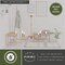 Vaxcel Annabelle 6-Light Farmhouse Chandelier, Muted Brass, Candle Style, 36-In. Wide H0322 - alternate 2