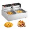 Vevor Commercial Electric Deep Fryer Countertop Fryer 3000W Dual Tank 2x9Qt/8.6L SC-82 - alternate 1