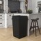 Regal Altair 35 Gallon Square Black Plastic Trash Can with Drop Shot Swing Lid, Heavy Duty Resin Construction ZR-TC-100-BK-35-SW-KIT - alternate 3