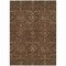 Homeroots 5' X 8' Chocolate Red And Green Floral Washable Indoor Outdoor Area Rug 604584 - alternate 2