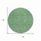 Homeroots 8' Sage Fern Green And Peach Round Geometric Washable Indoor Outdoor Area Rug 615232 - alternate 2