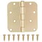 Prosource Door Hinge, Steel, Satin Brass, Loose Pin, 180 deg Range of Motion, Screw Mounting 20348US4 - alternate 1