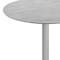 Flash Furniture 36" Round Outdoor Tabletop, Gray Faux Concrete, Seamless Surface Technology, 30" x 30" Silver X Base ST-RD36-CMGY-T3030S-GG - alternate 3