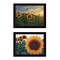 Homeroots Set Of Two Midwest Living 4 Black Framed Print Wall Art, 2PK 408175 - alternate 1