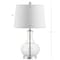Jonathan Y Lavelle 25" Glass LED Table Lamp, Clear/Chrome, 2PK JYL1068B-SET2 - alternate 3