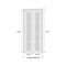 Sartodoors Sliding Closet Bi-fold Doors, Felicia 3355 White Silk with Clear Glass, Sturdy Tracks Moldings Tri FELICIA3355BF-WS-36 x 84 (2* 18x84) - alternate 2